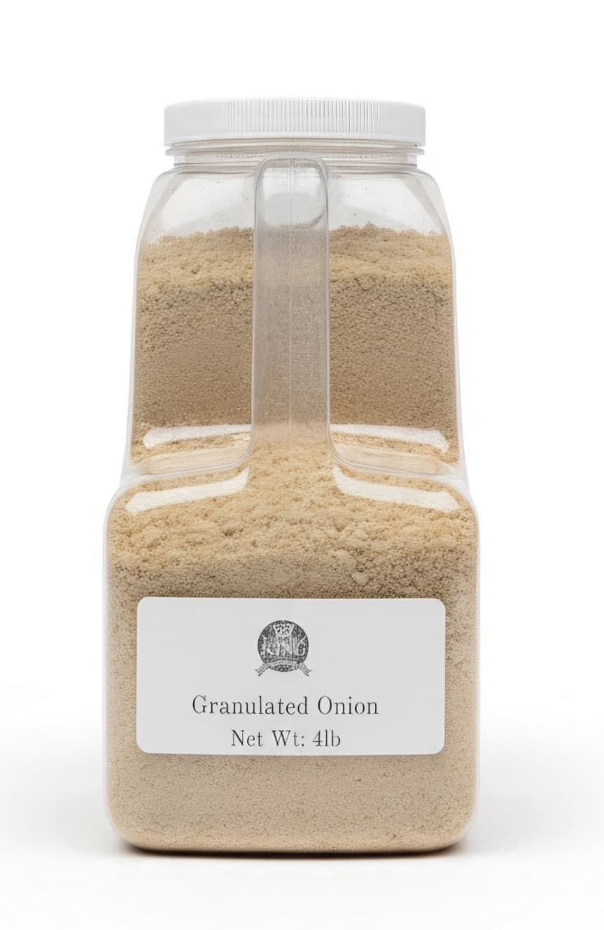 granulated onion JAR